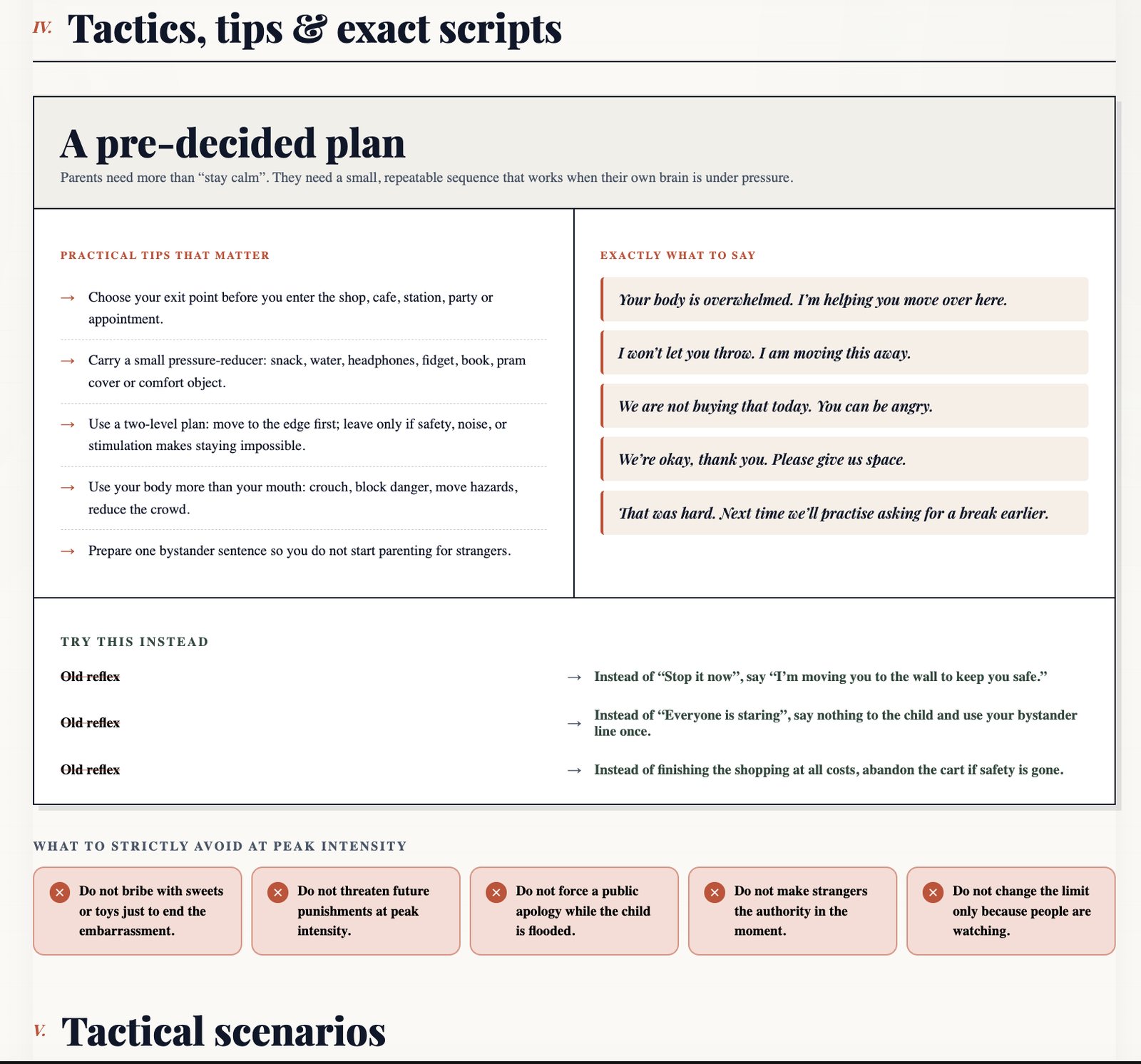 Mini preview of exact scripts and practical tips inside Kidley App